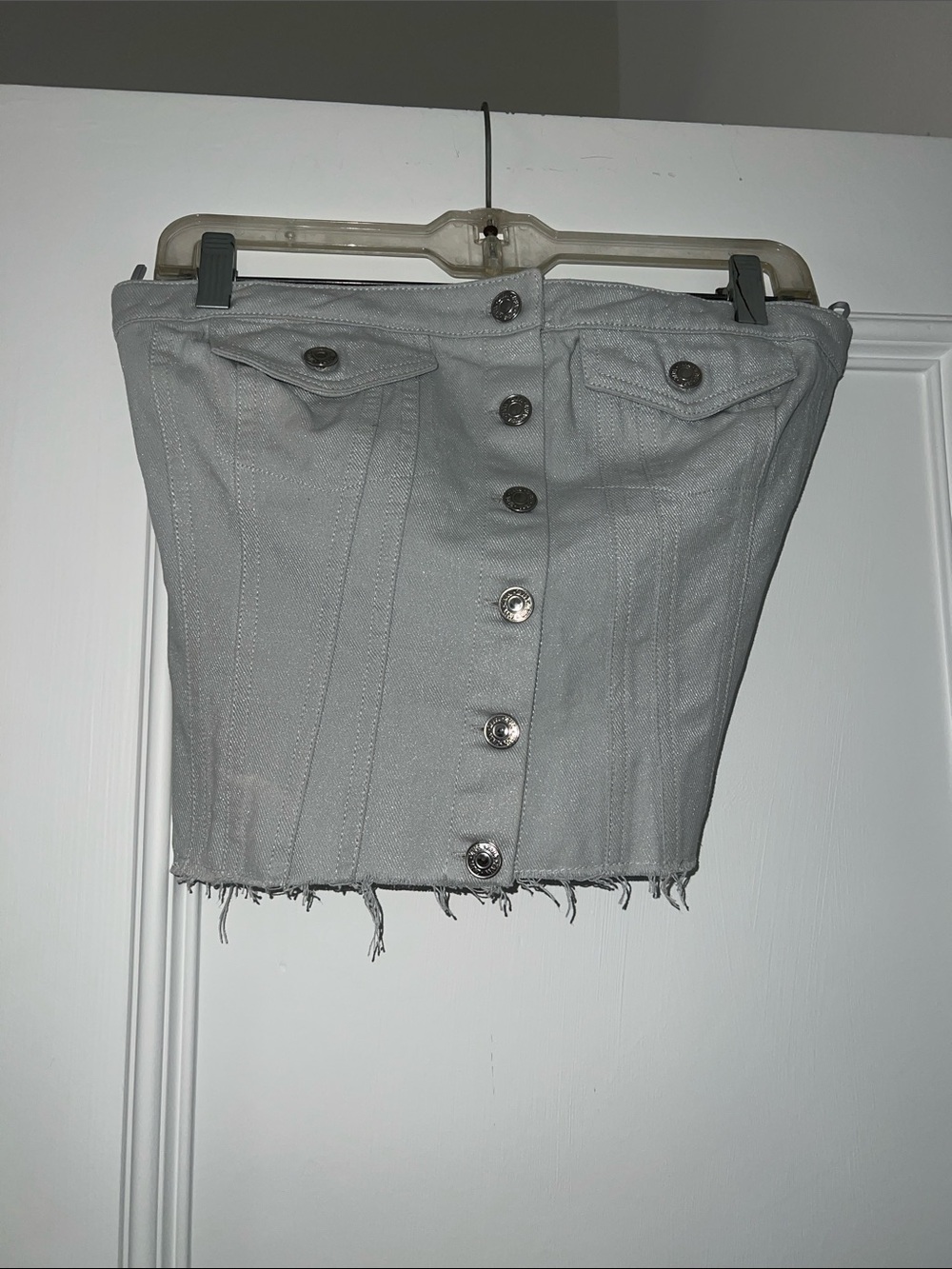 Zara Denim Corset Top size Medium 💖😎